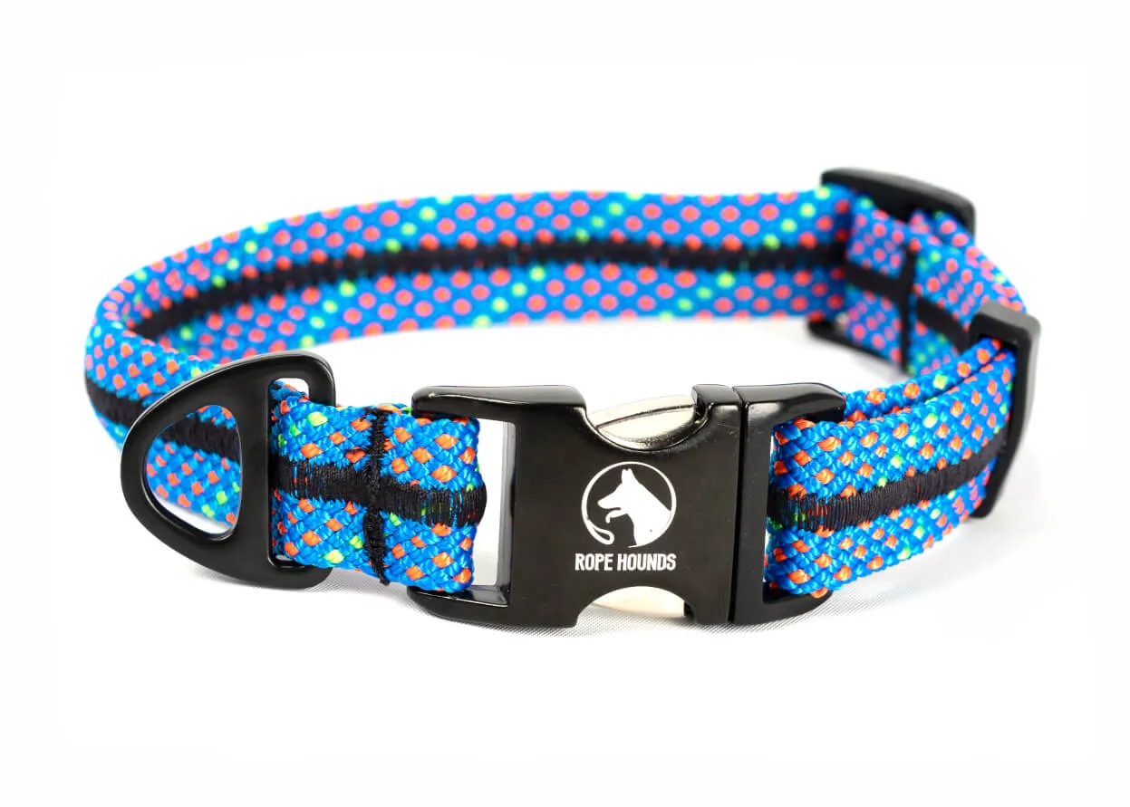 Adventure Dog Collar - Blues