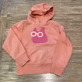 Columbia like new peach wild flower power hoody 6-7Y