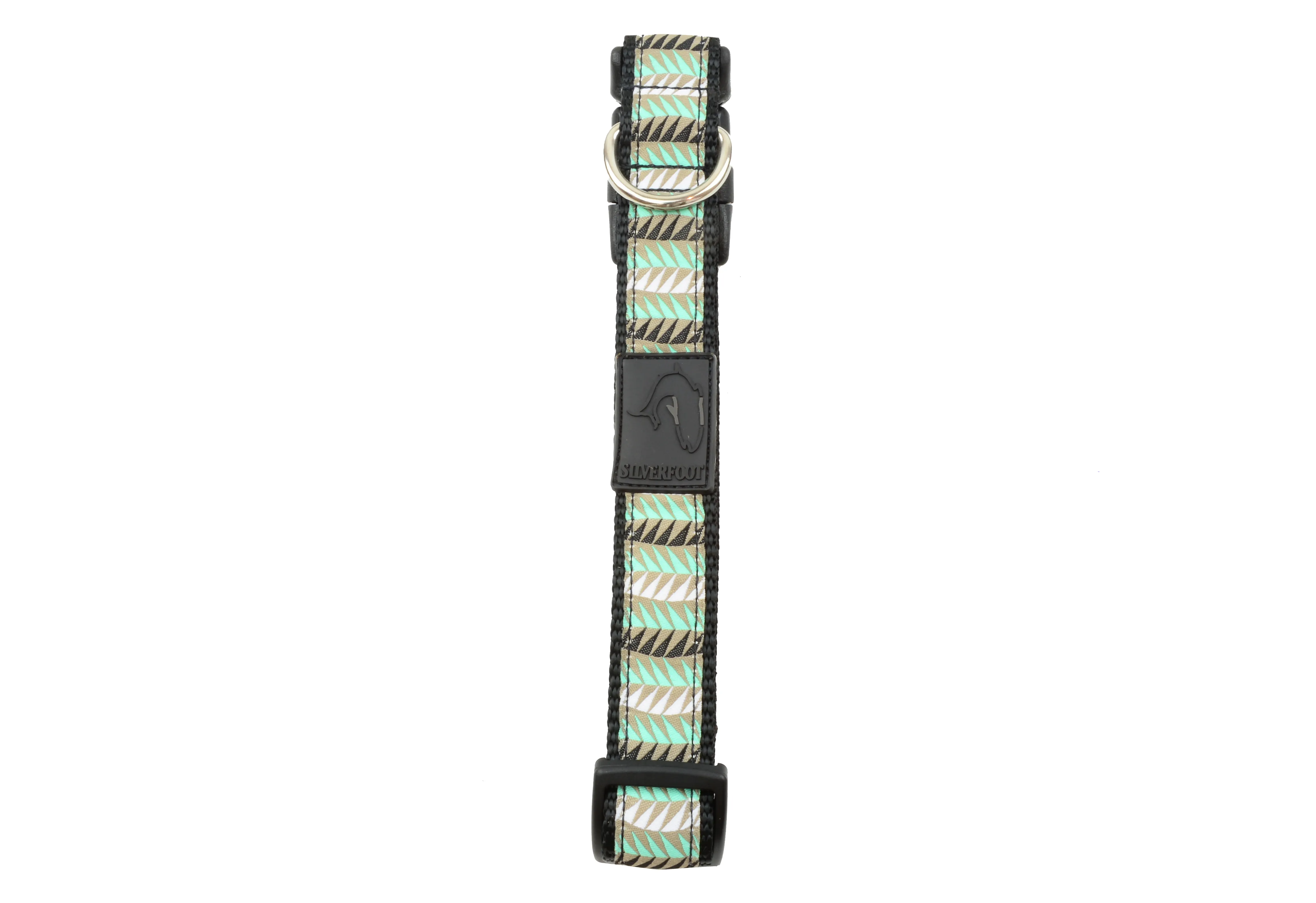 Dog Clip Collar - Jungle Leaf Teal