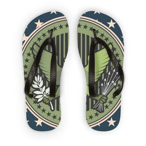 Eagle Seal Flip Flops