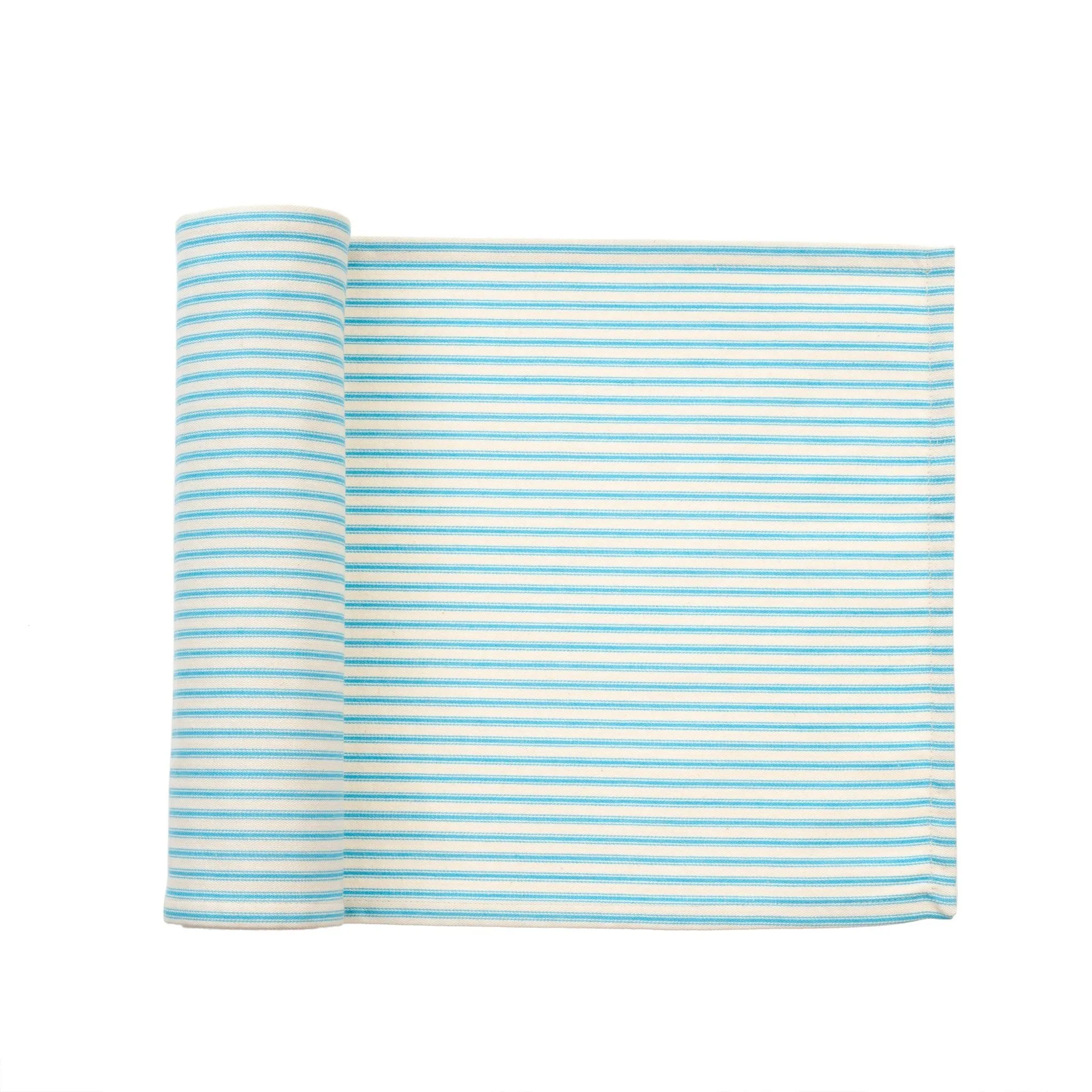 French Ticking Table Runner - Blue