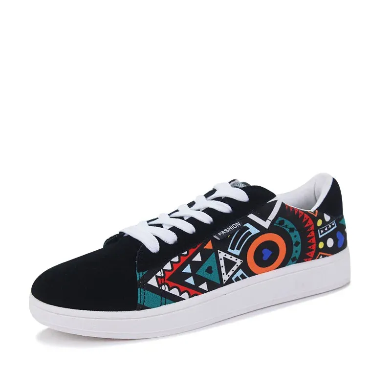 GRAFFITI LACE-UP SNEAKERS