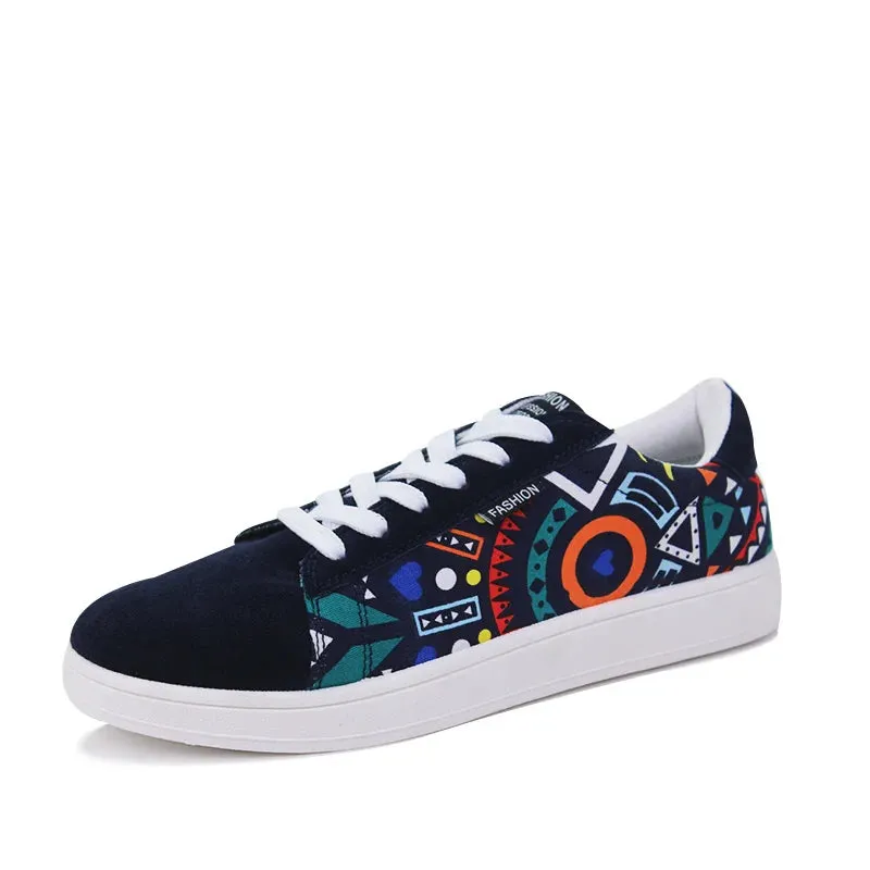 GRAFFITI LACE-UP SNEAKERS