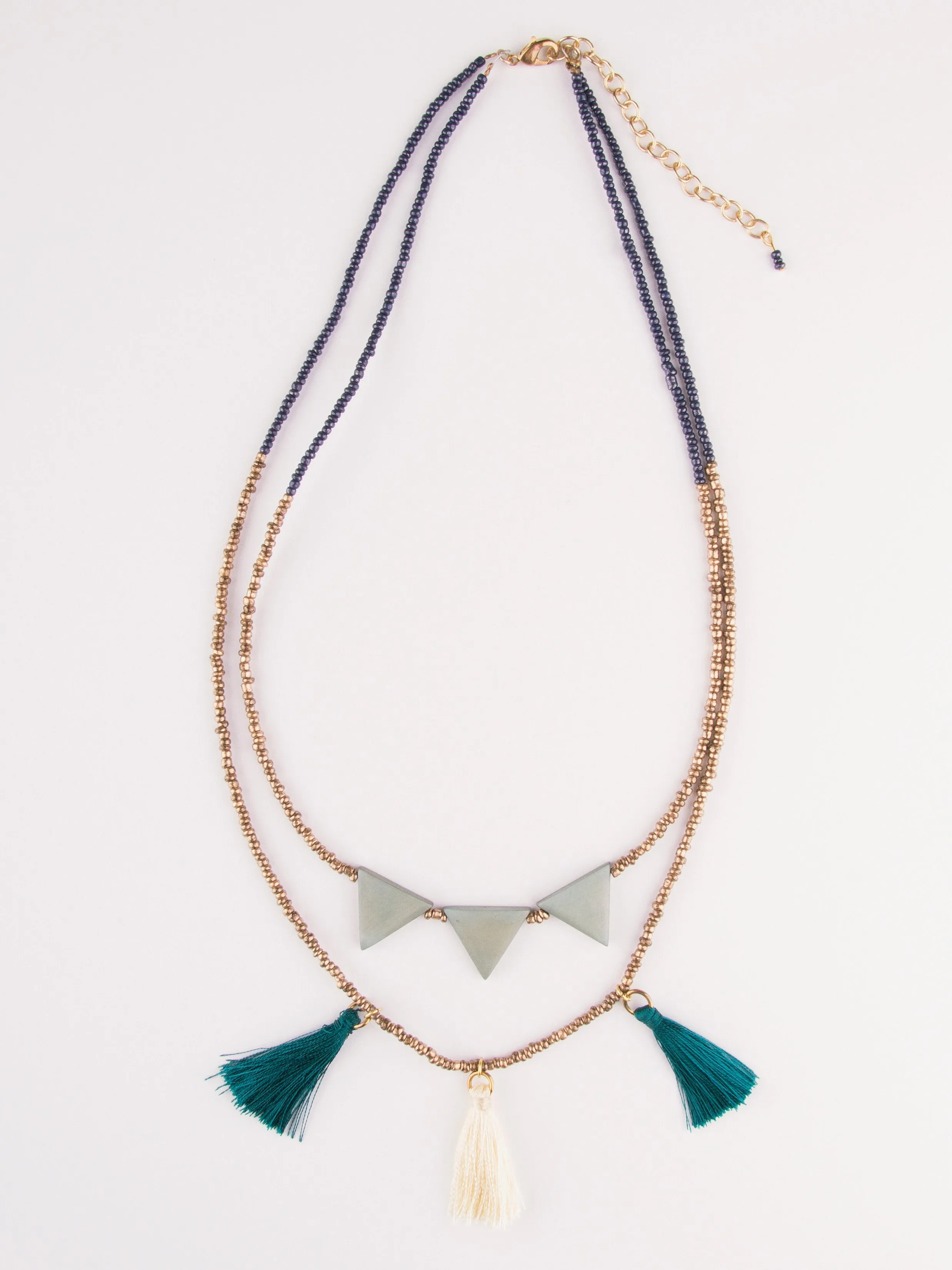 Jubilee Tassel Necklace - Teal