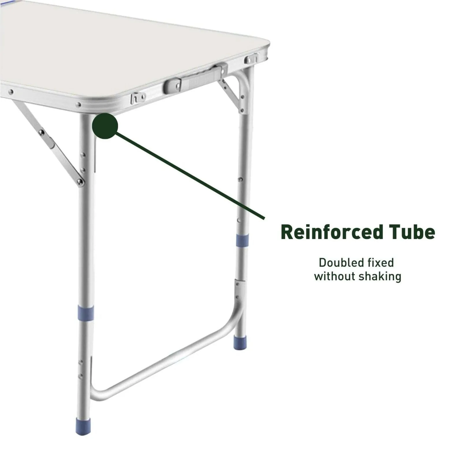 Lightweight Foldable Aluminum Camping Table with 4 Chairs