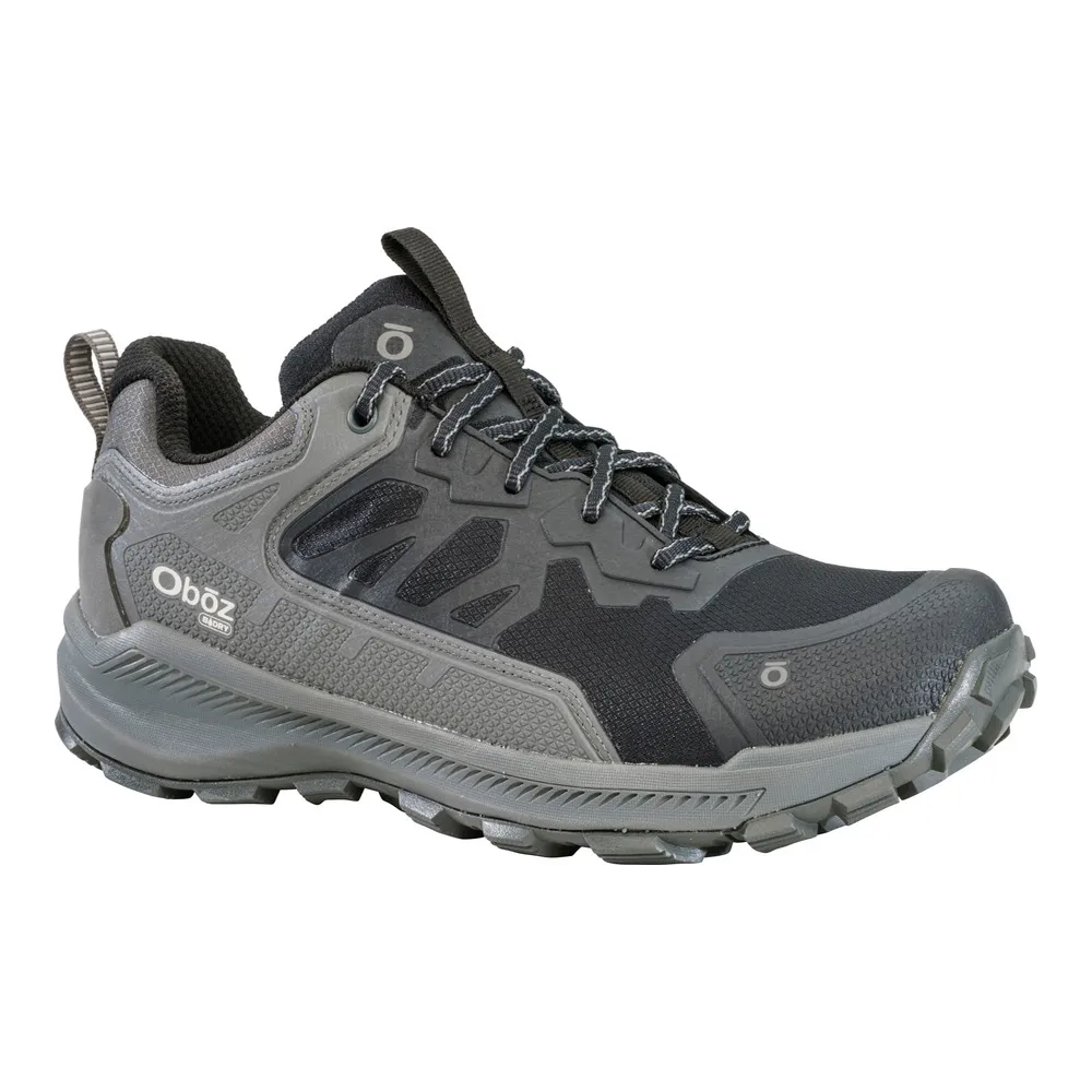 Men's Oboz Katabatic Low Waterproof Color: Charcoal