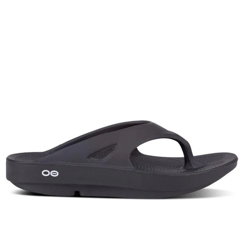 Oofos Original Unisex Orthopedic Feet Recovery Flip Flops - Black