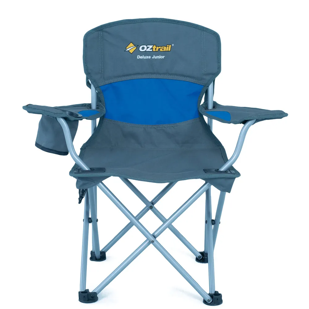 OZtrail Junior Deluxe Camp Arm Chair - Blue