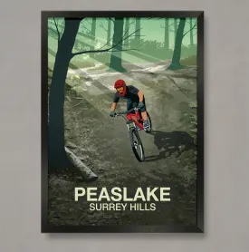 Peaslake Mountain Bike Poster