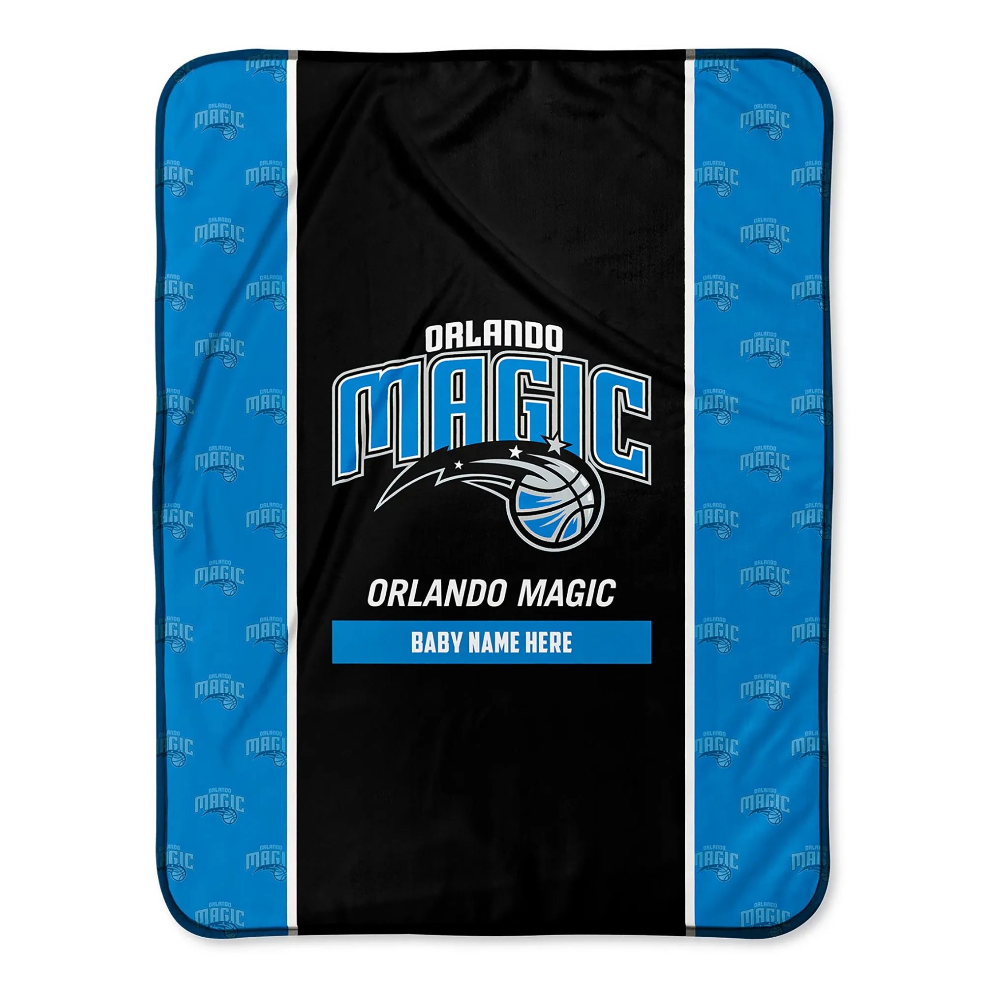 Personalized Orlando Magic Icon Baby Pixel Fleece Blanket