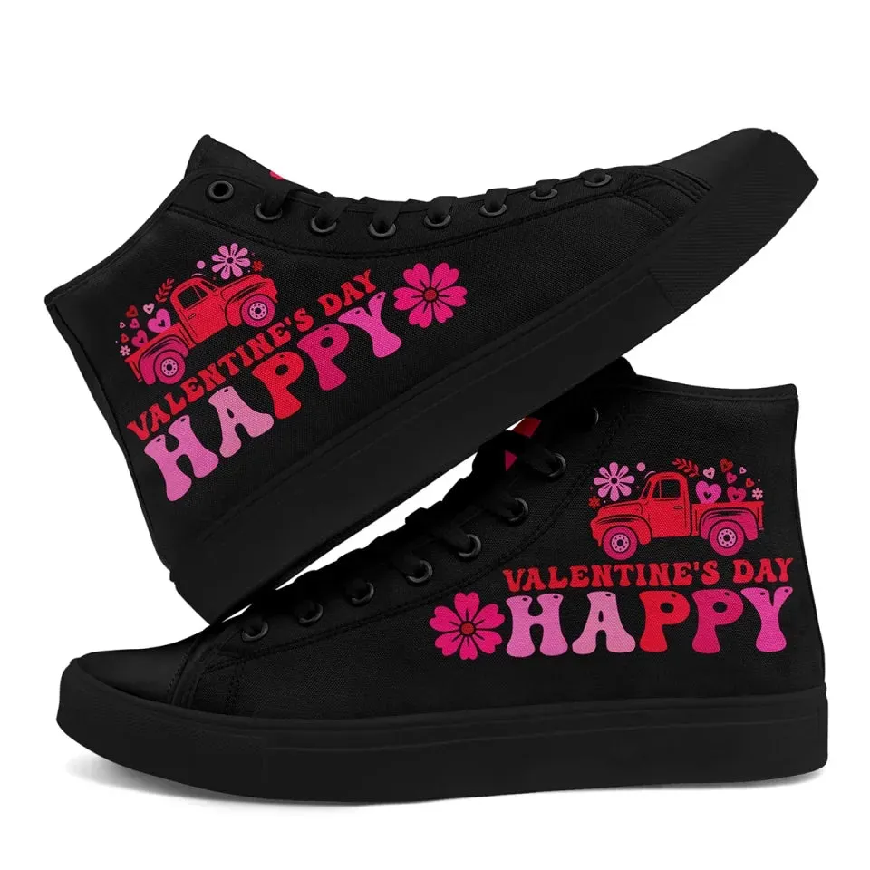 Personalized Romantic Sneakers, Custom Love Struck Shoes, Unique Valentine's Gift