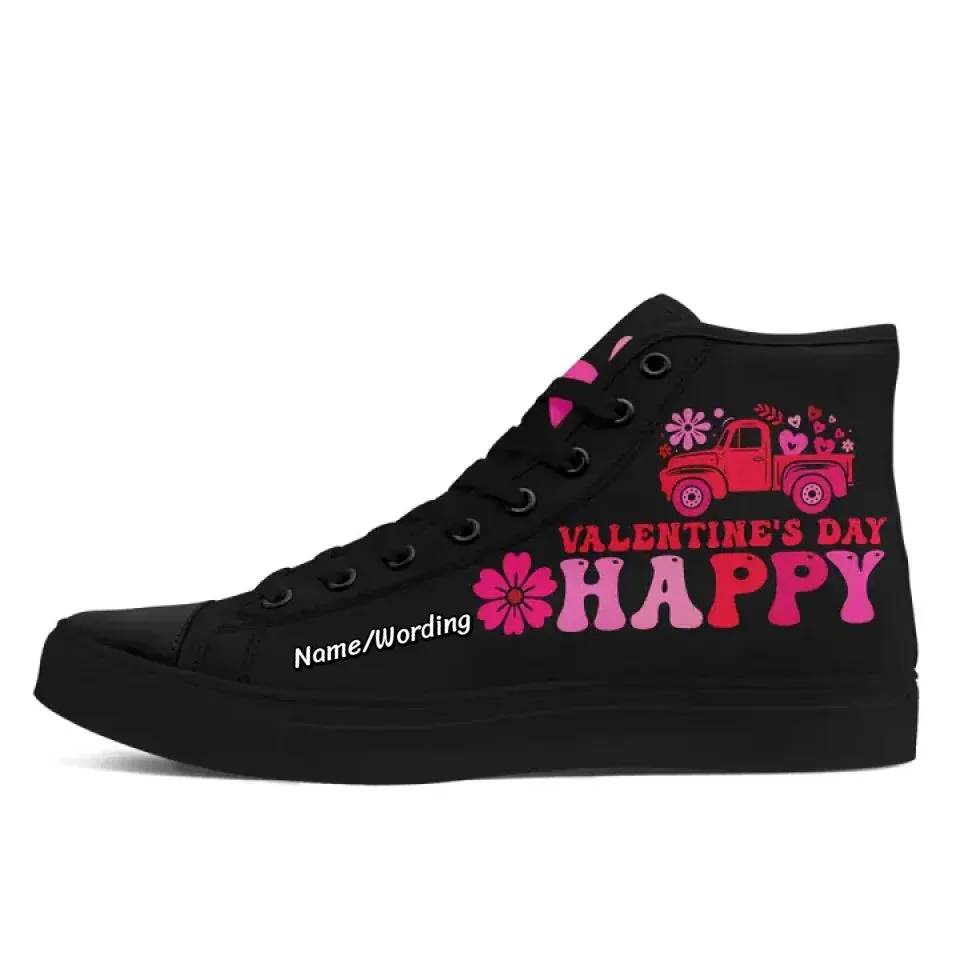 Personalized Romantic Sneakers, Custom Love Struck Shoes, Unique Valentine's Gift