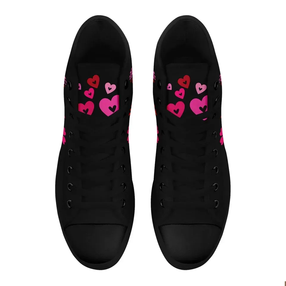 Personalized Romantic Sneakers, Custom Love Struck Shoes, Unique Valentine's Gift