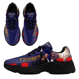 Personalized Trump Sneakers, Custom MAGA  Shoes, Lightweight Chunky Shoes, Best Gift for Trump support