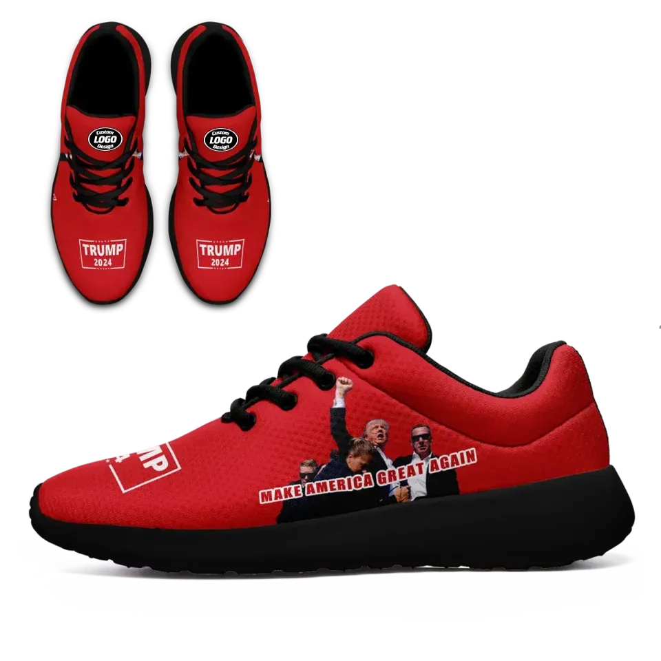 Personalized Trump Sneakers, Custom MAGA Shoes,k Light-Weight and Lace up Shoes, Best Support Gift for Trump