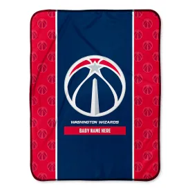 Personalized Washington Wizards Icon Baby Pixel Fleece Blanket