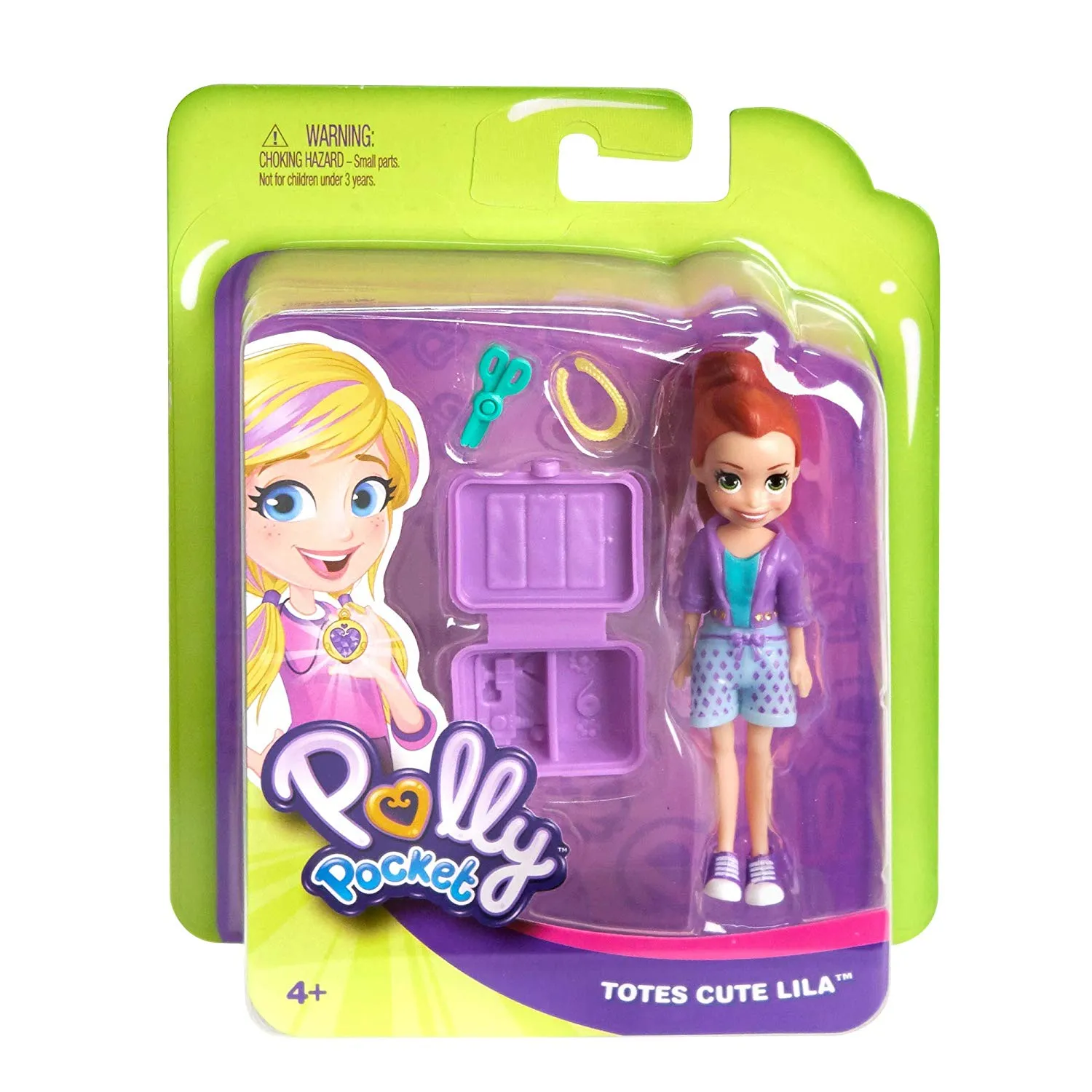 Polly Pocket Active Pose Doll, Lila