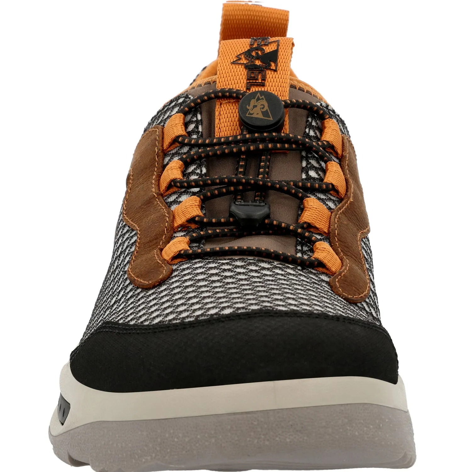 Rocky Mens Nowake Outdoor Black/Burnt Orange Mesh Hiking Shoes