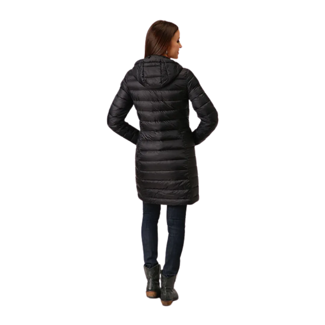 Roper Women's Nylon Proof Coated Black Jacket