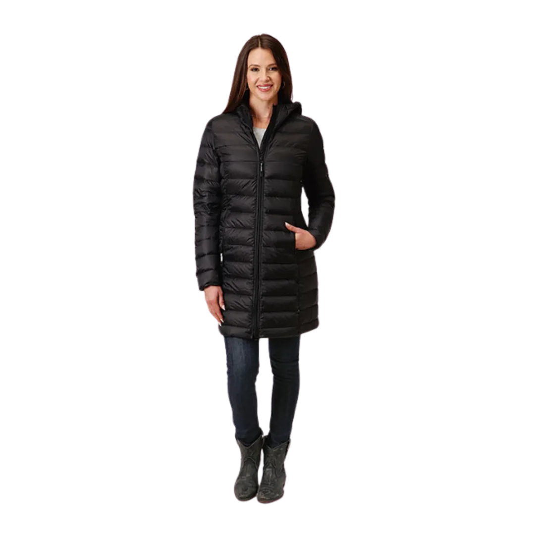 Roper Women's Nylon Proof Coated Black Jacket