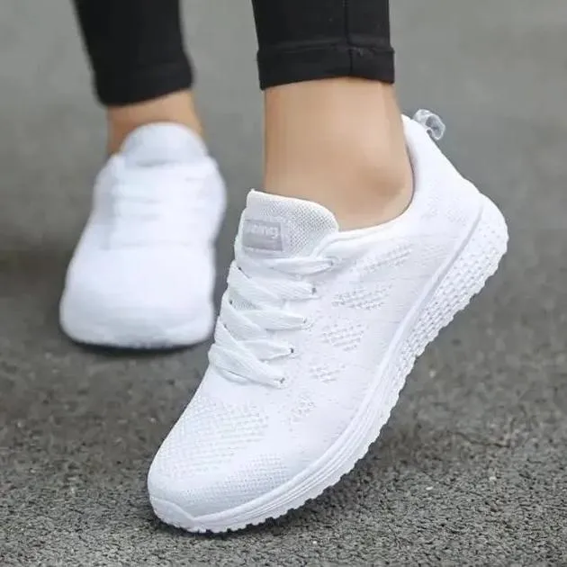 Sports Sneakers Women Casual Shoes Fashion Breathable Walking Mesh Flat Shoes