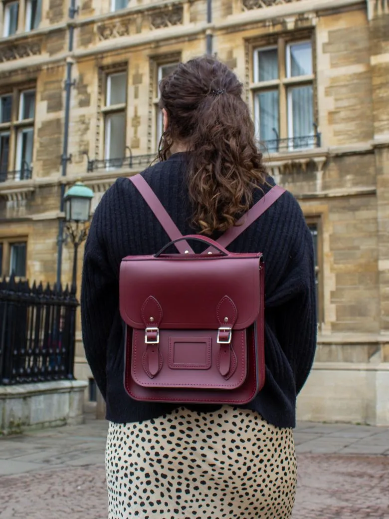 The Small Portrait Backpack -  Oxblood