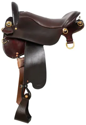 Tucker Custom Endurance Trail Saddle, Wide, Brown