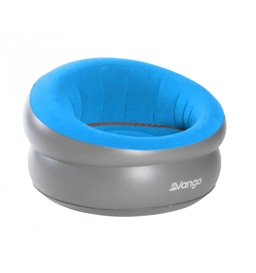 Vango Inflatable Donut Flocked Chair - Blue