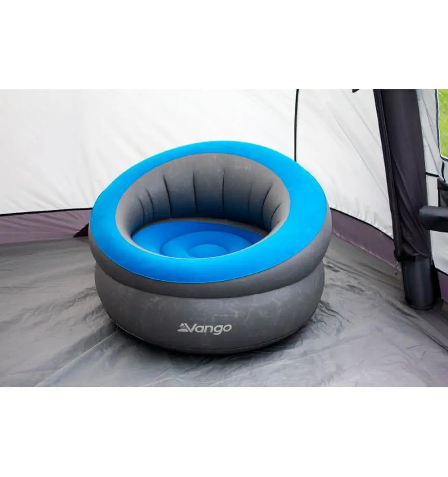 Vango Inflatable Donut Flocked Chair - Blue