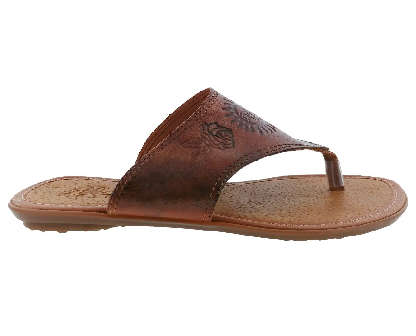 Womens Authentic Huaraches Real Leather Sandal Flip Flops Cognac - #781