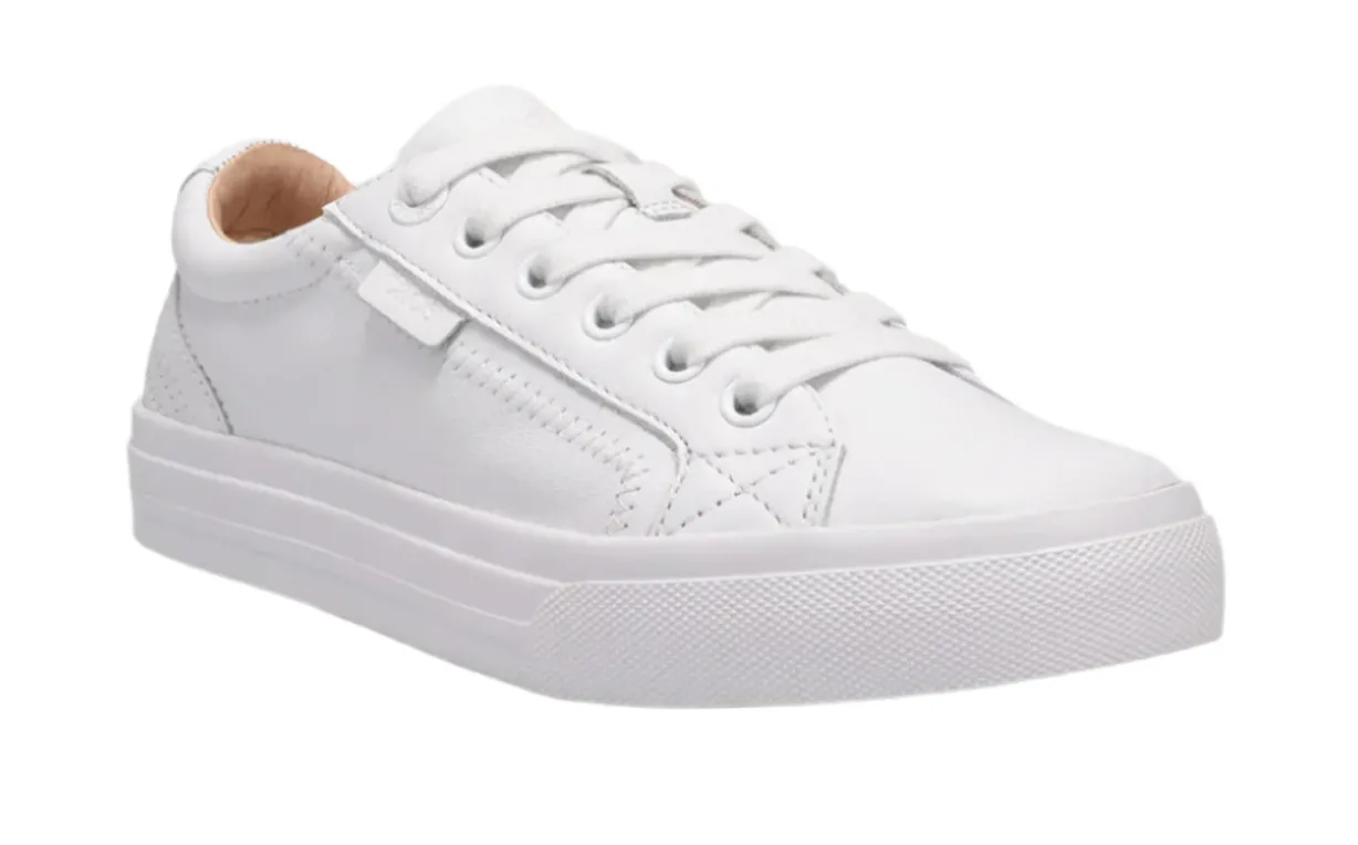 WOMEN'S TAOS PLIM SOUL LUX SNEAKER | WHITE LEATHER