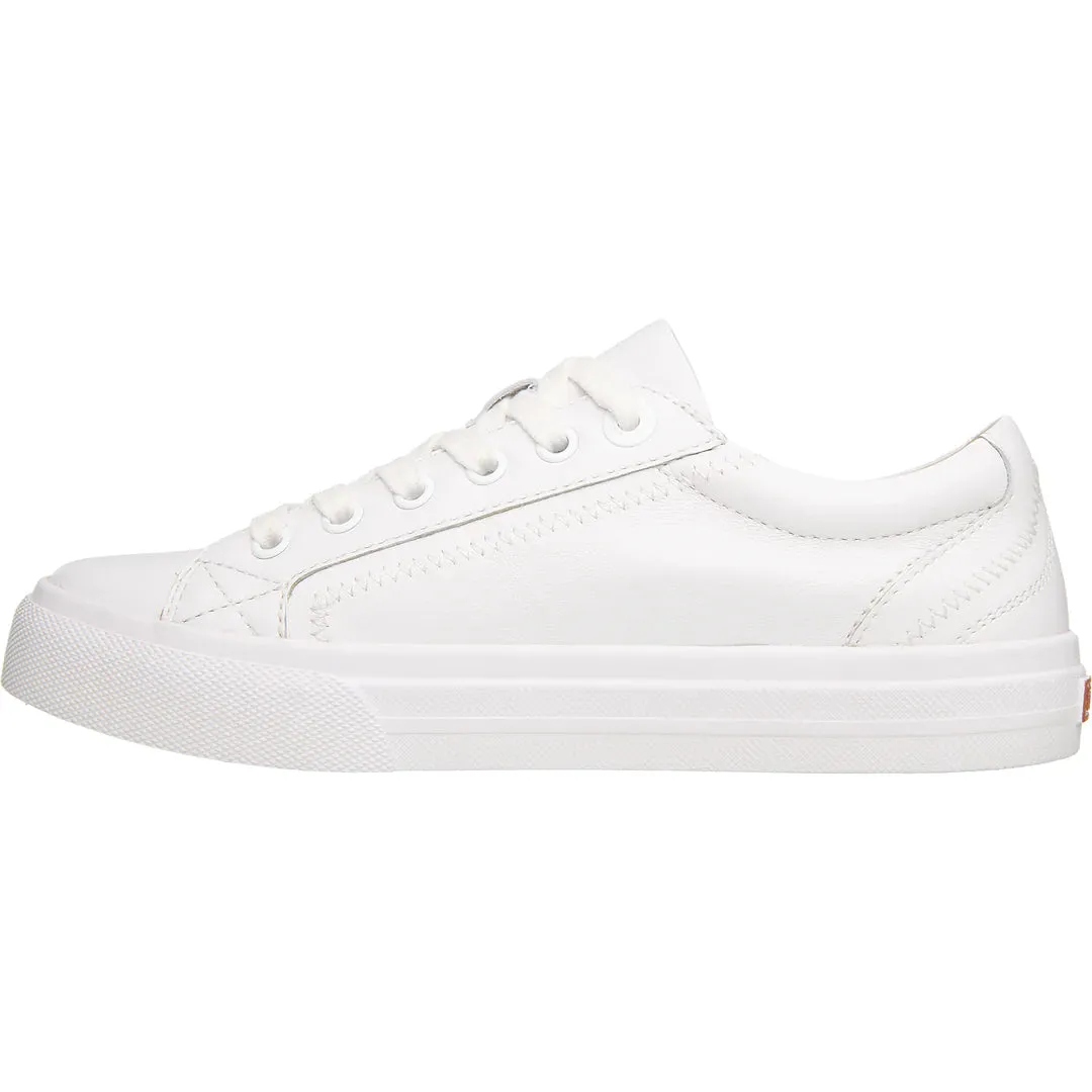 WOMEN'S TAOS PLIM SOUL LUX SNEAKER | WHITE LEATHER